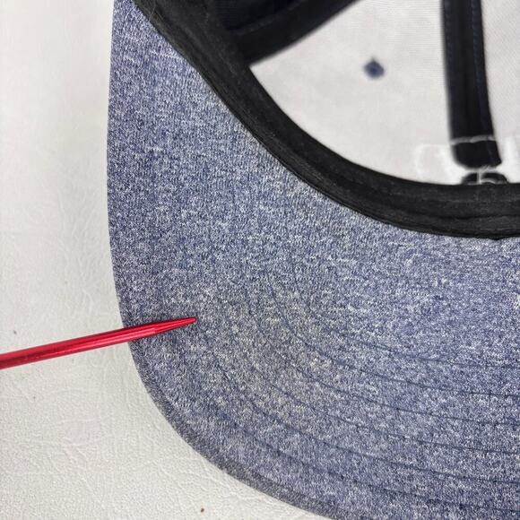 Honda Men's Baseball Cap Grayish Blue Snapback Adjustable White Logo One Size - Picture 6 of 7